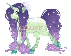 Size: 2900x2300 | Tagged: safe, artist:gigason, derpibooru import, oc, oc:lotus, pony, unicorn, female, image, magical lesbian spawn, mare, obtrusive watermark, offspring, parent:fluttershy, parent:rarity, parents:flarity, png, simple background, solo, transparent background, watermark