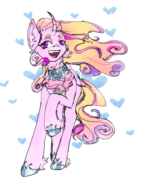 Size: 941x1200 | Tagged: safe, derpibooru import, princess cadance, unicorn, artiat:millman;, chest fluff, ear fluff, heart, image, love, pink, png, princess, simple background