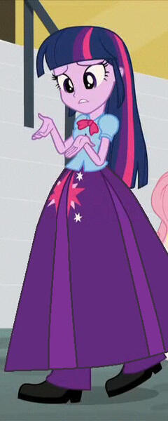 Size: 288x720 | Tagged: safe, artist:starman1999, derpibooru import, edit, edited screencap, screencap, fluttershy, twilight sparkle, twilight sparkle (alicorn), alicorn, human, equestria girls, rainbow rocks, clothes, cropped, image, jpeg, long skirt, offscreen character, skirt, solo focus