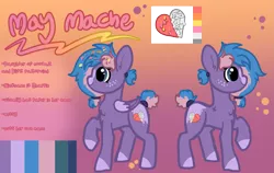 Size: 2153x1361 | Tagged: safe, artist:nootaz, derpibooru import, oc, oc:may mache, unofficial characters only, pegasus, pony, chest fluff, cutie mark, image, pegasus oc, png, reference sheet, smiling, solo, wings