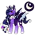 Size: 1920x1920 | Tagged: safe, artist:mintyo0s, derpibooru import, princess luna, alicorn, bat pony, bat pony alicorn, pony, bat wings, bow, colored hooves, heterochromia, horn, image, png, redesign, simple background, solo, story included, transparent background, twitterina design, wings