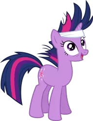 Size: 2096x2741 | Tagged: safe, artist:sollace, derpibooru import, twilight sparkle, pony, unicorn, it's about time, .svg available, bandage, female, full body, image, mare, messy mane, open mouth, open smile, png, simple background, smiling, solo, solo female, standing, tired, transparent background, twilynanas, unicorn twilight, vector