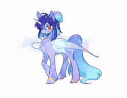 Size: 656x509 | Tagged: safe, artist:dreamsugar, derpibooru import, oc, unofficial characters only, alicorn, pony, female, horn, image, jpeg, mare, profile, simple background, solo, stars, white background, wings