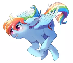 Size: 3455x3018 | Tagged: safe, artist:dos_towel, derpibooru import, rainbow dash, pegasus, pony, female, image, mare, png, running, simple background, solo, spread wings, white background, wings