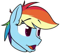 Size: 1003x894 | Tagged: safe, artist:dacaoo, derpibooru import, rainbow dash, pegasus, disembodied hand, eyebrows, eyebrows visible through hair, hand, image, meme, png, poggers, simple background, solo, transparent background