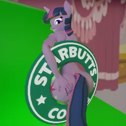 Size: 1920x1920 | Tagged: artist needed, suggestive, alternate version, derpibooru import, twilight sparkle, anthro, unguligrade anthro, unicorn, 3d, arm behind head, bipedal, blender, blender cycles, butt, butt grab, butt touch, carousel boutique, cutie mark, glow, glowing eyes, green screen, gritted teeth, grope, hand on butt, head turned, image, looking back, looking down, offscreen character, parody, photo shoot, photoshop, png, revamped anthros, squeezing, starbucks, strategically covered, tail, tail censor, teeth, textless version, twibutt, worried