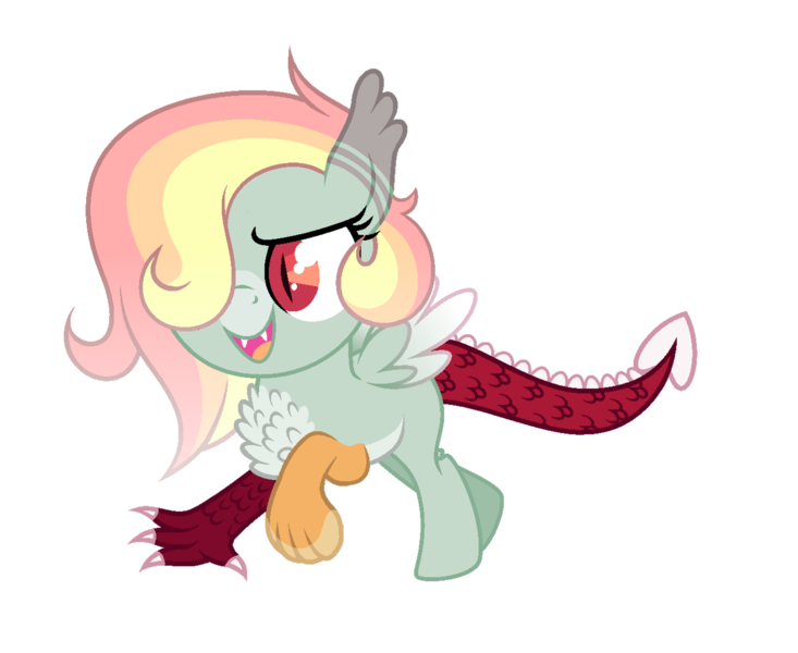 Size: 1920x1572 | Tagged: safe, artist:teal-quil, derpibooru import, oc, draconequus, pony, female, filly, foal, image, interspecies offspring, offspring, parent:discord, parent:rainbow dash, parents:discodash, png, simple background, solo, transparent background