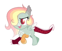 Size: 1920x1572 | Tagged: safe, artist:teal-quil, derpibooru import, oc, draconequus, pony, female, filly, foal, image, interspecies offspring, offspring, parent:discord, parent:rainbow dash, parents:discodash, png, simple background, solo, transparent background