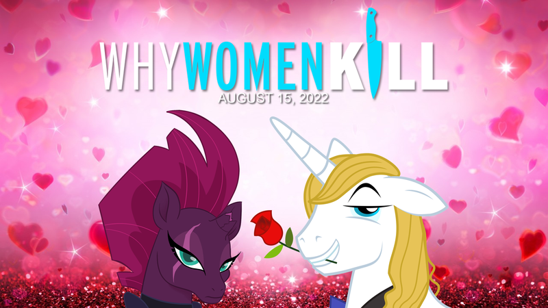 Size: 2064x1161 | Tagged: safe, derpibooru import, edit, prince blueblood, tempest shadow, pony, unicorn, 2022, annoyed, august, berryblood, female, flower, flower in mouth, frown, image, male, mare, mouth hold, png, shipping, show reference, smiling, smug, stallion, straight, tempest shadow is not amused, this will not end well, unamused, why women kill, youtube link in the description