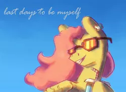 Size: 3000x2200 | Tagged: safe, artist:liustranapolu, derpibooru import, fluttershy, pegasus, pony, drink, drinking straw, image, jpeg, smiling, solo, sunglasses