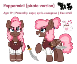 Size: 2500x2100 | Tagged: safe, artist:pink-pone, derpibooru import, oc, oc:peppermint patty, pegasus, pony, female, image, mare, png, simple background, solo, sword, transparent background, weapon