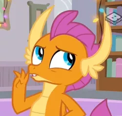 Size: 906x864 | Tagged: safe, derpibooru import, screencap, smolder, dragon, the hearth's warming club, cropped, dragoness, female, image, png, solo