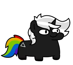 Size: 800x720 | Tagged: safe, artist:fluttershank, derpibooru import, oc, oc:dark side, ponified, unofficial characters only, pony, unicorn, image, pink floyd, png, simple background, solo, squatpony, the dark side of the moon, transparent background