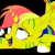 Size: 1080x1080 | Tagged: safe, oc, alicorn, 1000 hours in ms paint, alicorn oc, ass up head down, donut steel, horn, image, png, wings