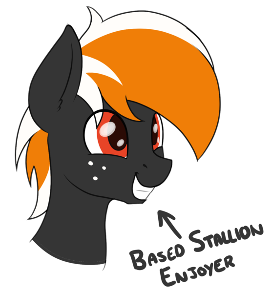 Size: 1254x1356 | Tagged: safe, artist:ponynamedmixtape, derpibooru import, oc, oc:se, unofficial characters only, bust, freckles, happy, image, male, png, solo, text