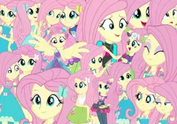 Size: 1280x902 | Tagged: safe, artist:marcoequestrian98, derpibooru import, fluttershy, equestria girls, equestria girls (movie), equestria girls series, forgotten friendship, rainbow rocks, clothes, collage, female, image, png, ponied up, swimsuit