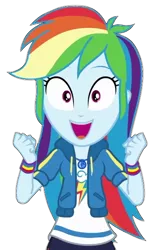 Size: 437x689 | Tagged: safe, artist:marcoequestrian98, derpibooru import, edit, edited screencap, screencap, rainbow dash, equestria girls, equestria girls series, the last day of school, background removed, female, image, not a vector, open mouth, png, simple background, solo, solo female, transparent background