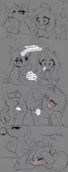 Size: 1638x4096 | Tagged: artist needed, source needed, safe, derpibooru import, applejack, fluttershy, pinkie pie, rarity, twilight sparkle, pegasus, ..., bdsm, blushing, blushing profusely, chest fluff, comic, drinking, ear piercing, earring, eating, female, femsub, flarity, floppy ears, fluttersub, food, hiding behind wing, horrified, image, jewelry, lesbian, monochrome, napkin, oops, piercing, png, question mark, raridom, sandwich, shipping, sketch, smooth, submissive, wings