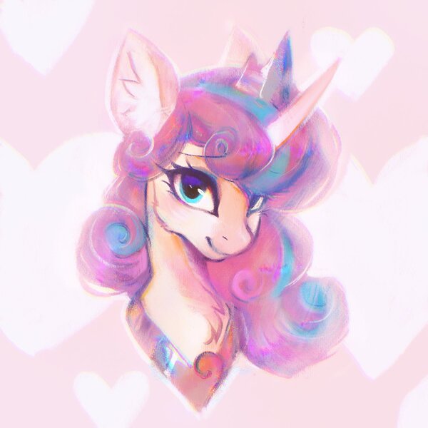 Size: 1500x1500 | Tagged: safe, artist:dearmary, derpibooru import, princess flurry heart, alicorn, pony, bust, chest fluff, ear fluff, female, image, jpeg, looking at you, mare, older, older flurry heart, smiling, smiling at you, solo