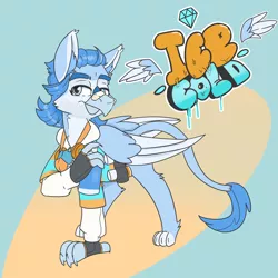 Size: 5000x5000 | Tagged: safe, artist:xasslash, derpibooru import, oc, oc:flynn the icecold, gryphon, brow piercing, eared griffon, graffiti, image, male, piercing, png, respirator, simple background, solo, spray can