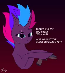 Size: 1920x2160 | Tagged: safe, artist:kainy, derpibooru import, oc, oc:cmdrtempest, unofficial characters only, pony, counter-strike: global offensive, glock 17, image, looking at you, png