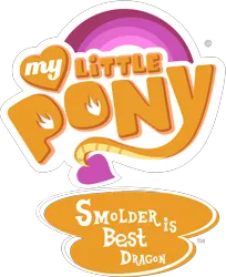 Size: 3257x4000 | Tagged: safe, artist:ponygamer2020, derpibooru import, edit, smolder, best pony, best pony logo, image, logo, logo edit, my little pony logo, png, simple background, smolder is best pony, transparent background, vector