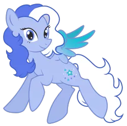 Size: 1729x1715 | Tagged: safe, artist:horsyca, derpibooru import, silver glow, pegasus, pony, blue, cute, g3, g3 to g4, g4, generation leap, image, looking at you, png, solo, vintage