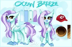 Size: 4609x3001 | Tagged: safe, artist:nekomellow, derpibooru import, oc, oc:ocean breeze, oc:ocean breeze (savygriffs), hippogriff, commission, cute, finished commission, hippogriff oc, image, png, solo