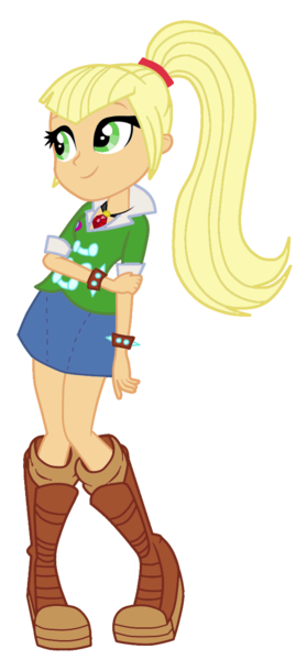 Size: 598x1334 | Tagged: safe, artist:iamsheila, artist:mixiepie, derpibooru import, edit, vector edit, applejack, sonata dusk, equestria girls, female, gem, image, palette swap, png, recolor, simple background, siren gem, solo, transparent background, vector