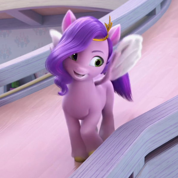 Size: 745x745 | Tagged: safe, derpibooru import, screencap, pipp petals, pegasus, pony, my little pony: make your mark, cropped, female, g5, image, mare, png, solo