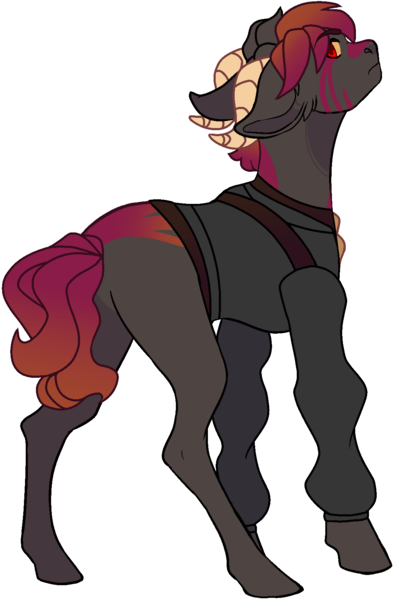 Size: 1118x1701 | Tagged: safe, artist:rickysocks, derpibooru import, oc, earth pony, pony, horns, image, male, png, simple background, solo, stallion, transparent background