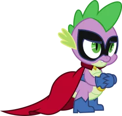 Size: 1280x1220 | Tagged: safe, artist:tajohnson6, derpibooru import, humdrum, spike, dragon, power ponies (episode), boots, cape, clothes, gloves, image, male, png, power ponies, shoes, simple background, solo, transparent background, vector