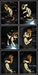Size: 1450x2850 | Tagged: safe, artist:yuris, derpibooru import, oc, oc:yuris, unofficial characters only, pegasus, pony, comic, depression, female, image, png, solo, solo female