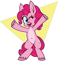 Size: 3827x4035 | Tagged: safe, artist:tridashie, derpibooru import, pinkie pie, earth pony, image, png, simple background, solo