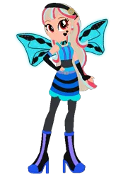 Size: 407x562 | Tagged: safe, artist:selenaede, artist:user15432, derpibooru import, fairy, human, equestria girls, barely eqg related, base used, blue dress, blue wings, boots, clothes, corrin, costume, crossover, equestria girls style, equestria girls-ified, fairy wings, fairyized, female corrin, fingerless gloves, fire emblem, fire emblem fates, gloves, glow, glowing wings, halloween, halloween costume, hallowinx, hand on hip, headband, high heel boots, high heels, holiday, image, kamui (fire emblem), looking at you, png, shoes, simple background, sparkly wings, transparent background, wings, winx, winx club, winxified