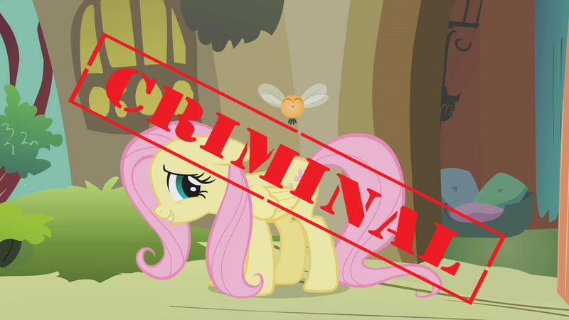 Size: 1000x563 | Tagged: safe, derpibooru import, edit, edited screencap, screencap, fluttershy, parasprite, pegasus, pony, swarm of the century, doorway, embarrassed, female, fluttershy's cottage, flying, image, mare, pillow, png, solo, text