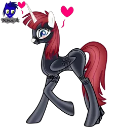 Size: 3840x4154 | Tagged: safe, artist:damlanil, derpibooru import, oc, oc:fausticorn, alicorn, pony, bdsm, bodysuit, bondage, bondage mask, boots, bound wings, catsuit, clothes, collar, corset, female, floating heart, gag, gimp suit, heart, high heels, hood, horn, image, latex, latex boots, latex suit, mare, muzzle gag, png, rubber, shiny, shoes, show accurate, simple background, solo, suit, transparent background, vector, wings