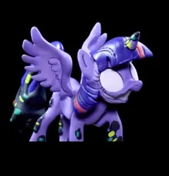 Size: 1010x1055 | Tagged: safe, artist:yh figure maker, derpibooru import, twilight sparkle, twilight sparkle (alicorn), alicorn, 3d, 3d model, craft, dusk till dawn, error, friday night funkin', glitch, image, jpeg, pibby, sculpture