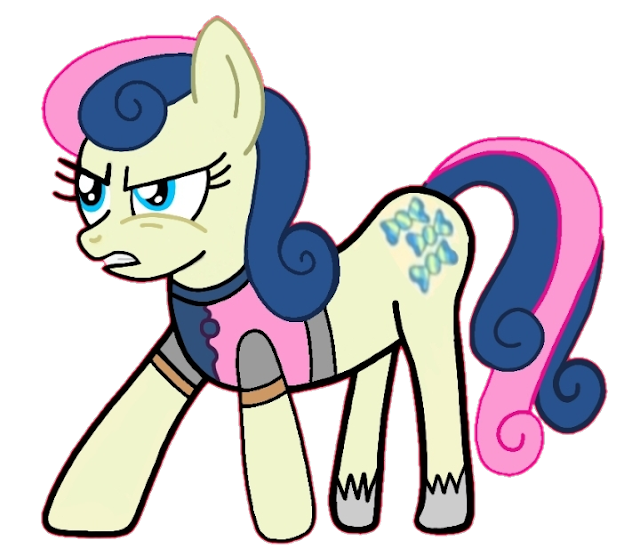 Size: 640x548 | Tagged: safe, artist:darlycatmake, derpibooru import, bon bon, sweetie drops, earth pony, pony, angry, battle stance, battle suit, glare, image, knight, png, ready to fight