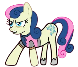 Size: 640x548 | Tagged: safe, artist:darlycatmake, derpibooru import, bon bon, sweetie drops, earth pony, pony, angry, battle stance, battle suit, glare, image, knight, png, ready to fight