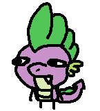 Size: 145x161 | Tagged: safe, artist:razoruniboop, derpibooru import, spike, dragon, friendship is magic, fanart, funny, funny face, g4, image, microsoft, ms paint, my little pony, paint, png, small, smol