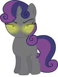 Size: 2423x3251 | Tagged: safe, artist:waleedtariqmmd, derpibooru import, sweetie belle, pony, unicorn, .exe, angry, female, filly, foal, frown, horn, image, lightning, png, rainbow.exe, shrunken pupils, simple background, transparent background