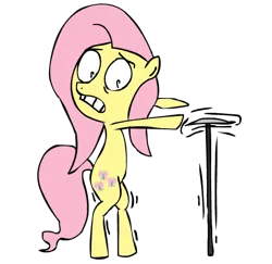 Size: 488x475 | Tagged: safe, artist:corwin, derpibooru import, fluttershy, pegasus, pony, bipedal, female, image, nervous, plate, plate spinning, png, simple background, solo, transparent background