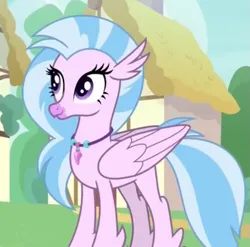 Size: 747x737 | Tagged: safe, derpibooru import, screencap, silverstream, classical hippogriff, hippogriff, uprooted, cropped, cute, diastreamies, image, png, solo