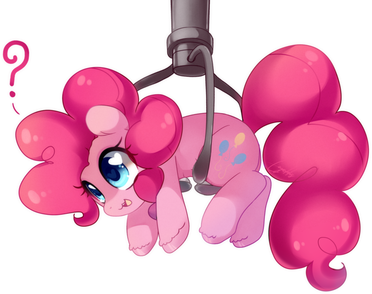 Size: 1951x1544 | Tagged: safe, artist:loyaldis, derpibooru import, pinkie pie, :3, crane game, image, png, solo