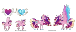 Size: 7000x3000 | Tagged: safe, artist:jackiebloom, derpibooru import, princess cadance, alicorn, pegasus, pony, colored wings, image, multicolored wings, pegasus cadance, png, solo, wings, younger