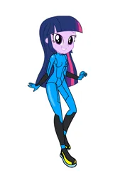 Size: 3035x4299 | Tagged: safe, artist:rollyagami02, derpibooru import, twilight sparkle, equestria girls, clothes, clothes swap, cosplay, costume, image, metroid, png, samus aran, simple background, solo, white background, zero suit