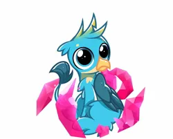 Size: 1516x1220 | Tagged: artist needed, safe, derpibooru import, gallus, gryphon, adorable face, baby gallus, cute, image, jpeg, looking at you, male, shadow, wings