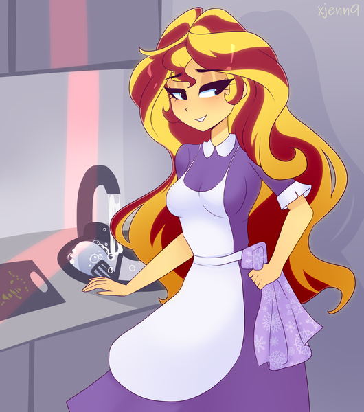 Size: 2528x2860 | Tagged: safe, artist:xjenn9, derpibooru import, sunset shimmer, equestria girls, image, png, solo