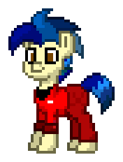 Size: 176x232 | Tagged: safe, artist:dematrix, derpibooru import, oc, oc:jamoon haybalert, unofficial characters only, earth pony, pony, pony town, clothes, image, male, pixel art, png, simple background, solo, stallion, transparent background